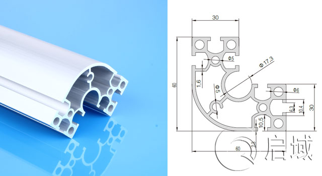 國標6630G圓弧鋁型材